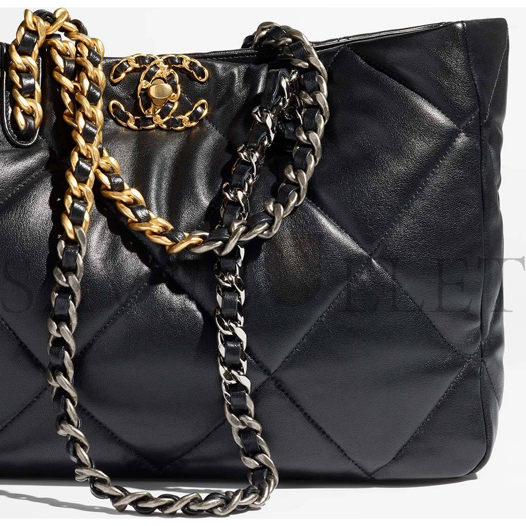 Ch*el 19 shopping bag as3660 b04852 94305 (41*24*10.5cm)